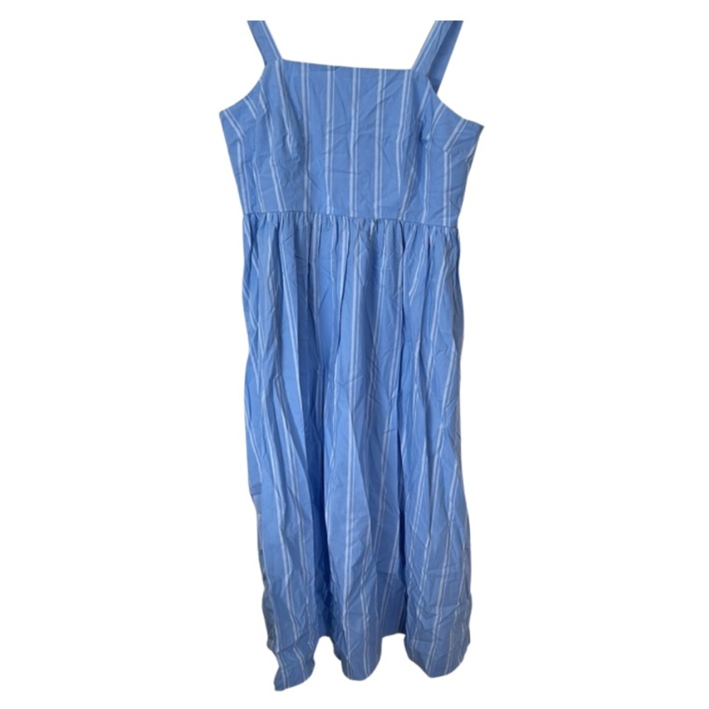 A New Day Women’s  Blue and White Pinstripe Dress Size M